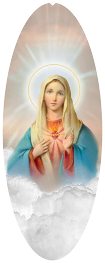 DNSA18-108-BZ Immaculate Heart Clouds Bronze